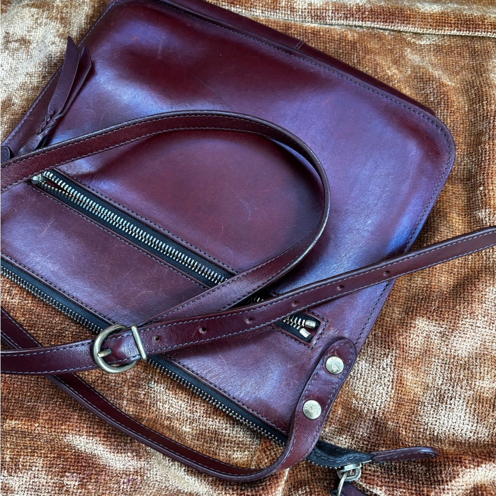 Vintage Il Bisonte Leather Crossbody Bag - Picture 7 of 10